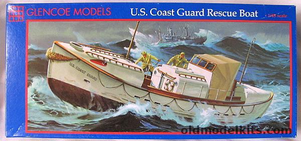 Glencoe 1/48 US Coast Guard Rescue Boat, 5301 plastic model kit